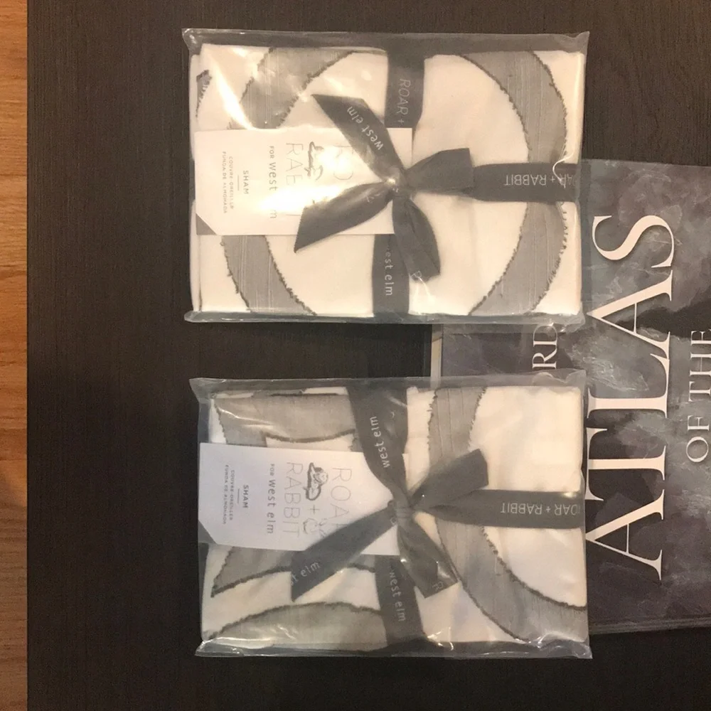 NWT Set of 2 West Elm Roar and Rabbit Sham set.
